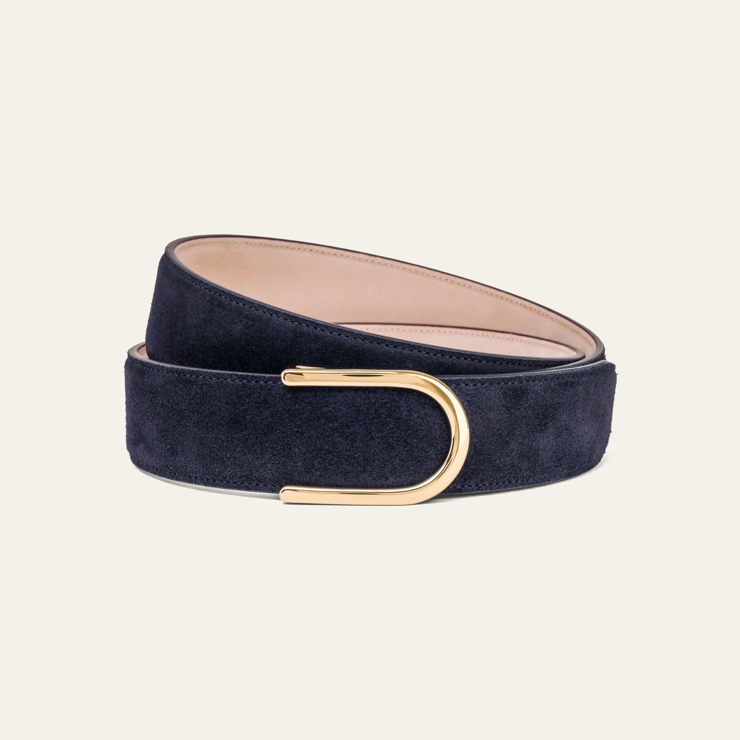 Modell 4 Gold – Veloursleder Blau