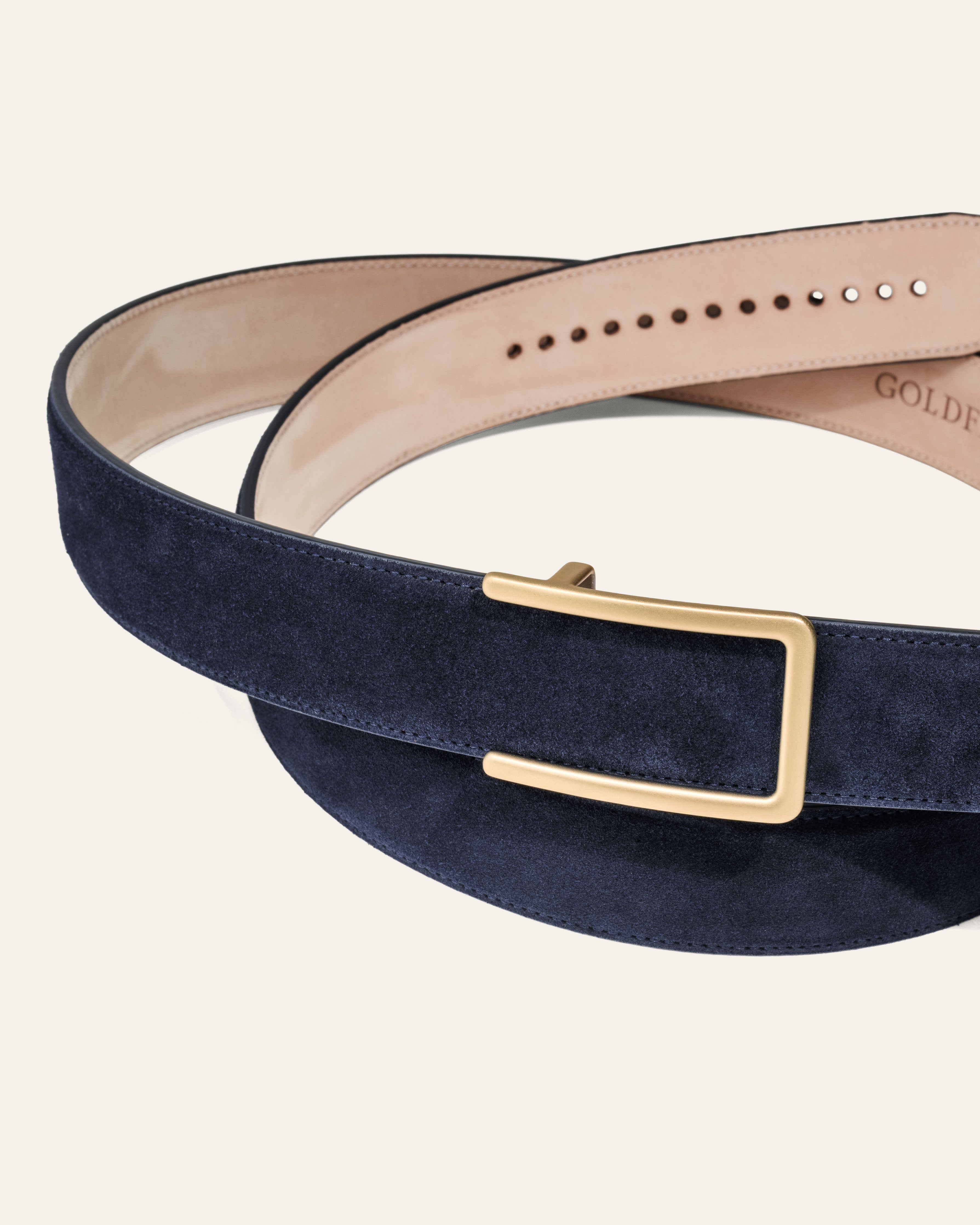Model 3 Gold Matt – Blue Suede