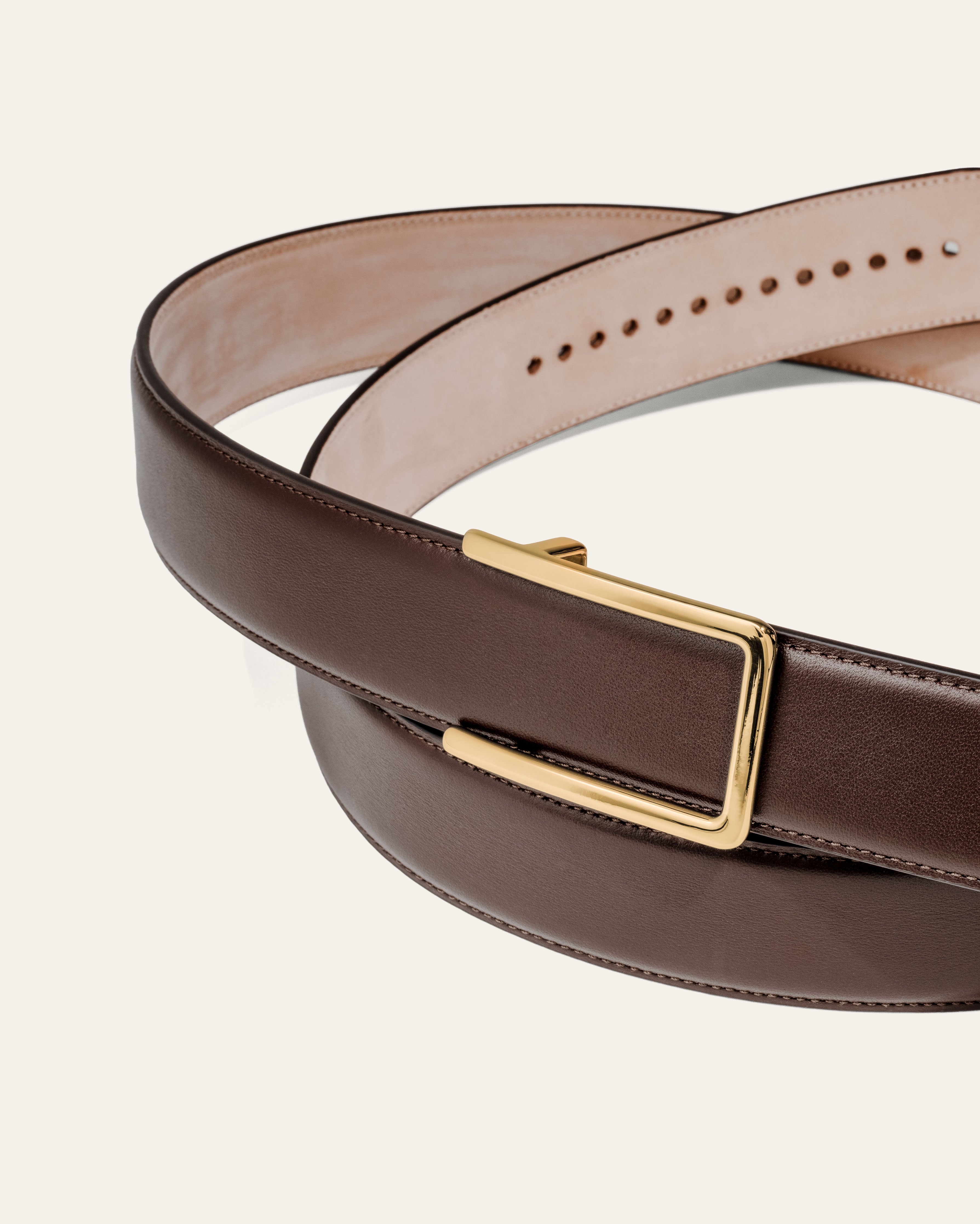 Model 3 Gold – Brown Bovine Leather