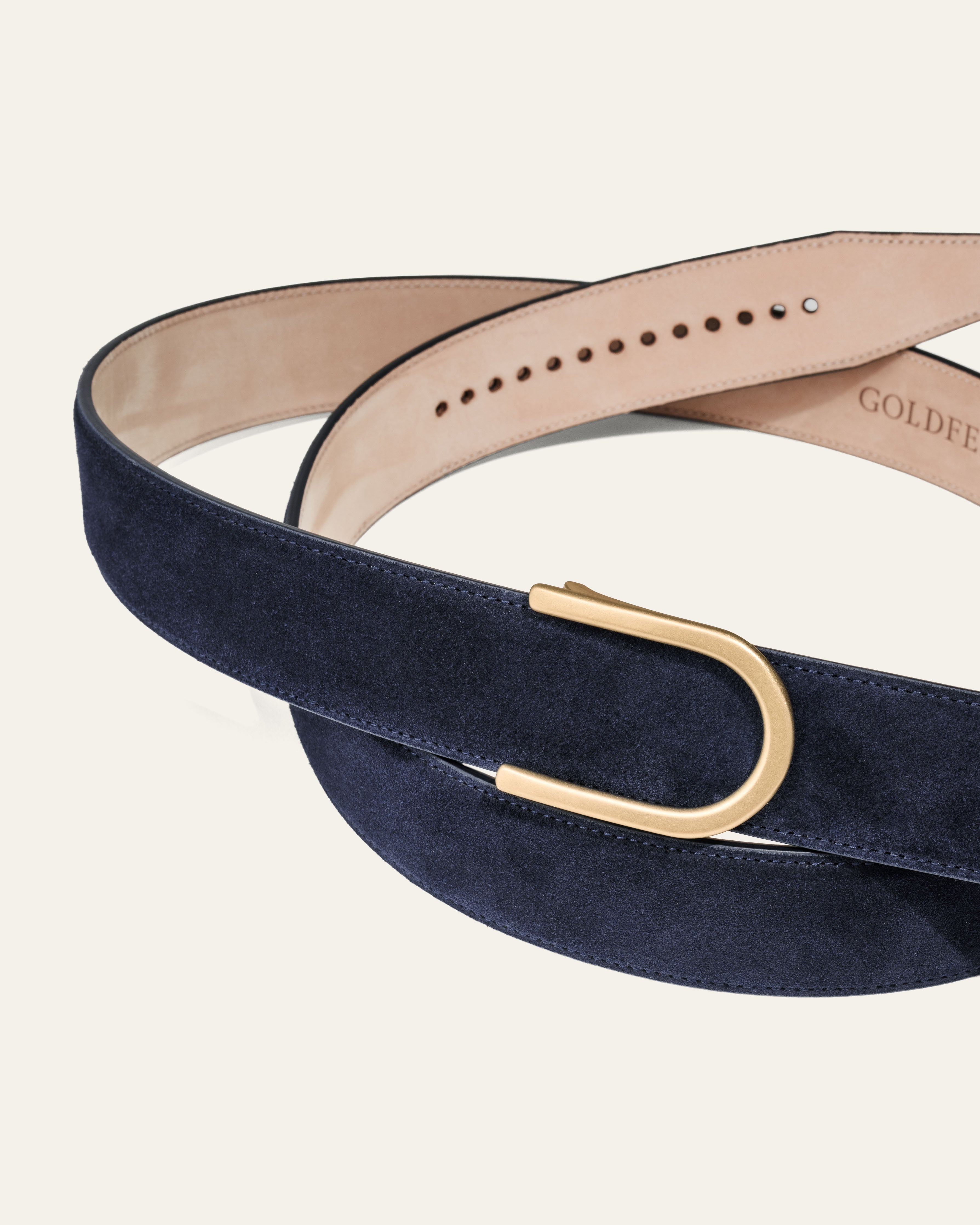 Model 4 Gold Matt – Blue Suede