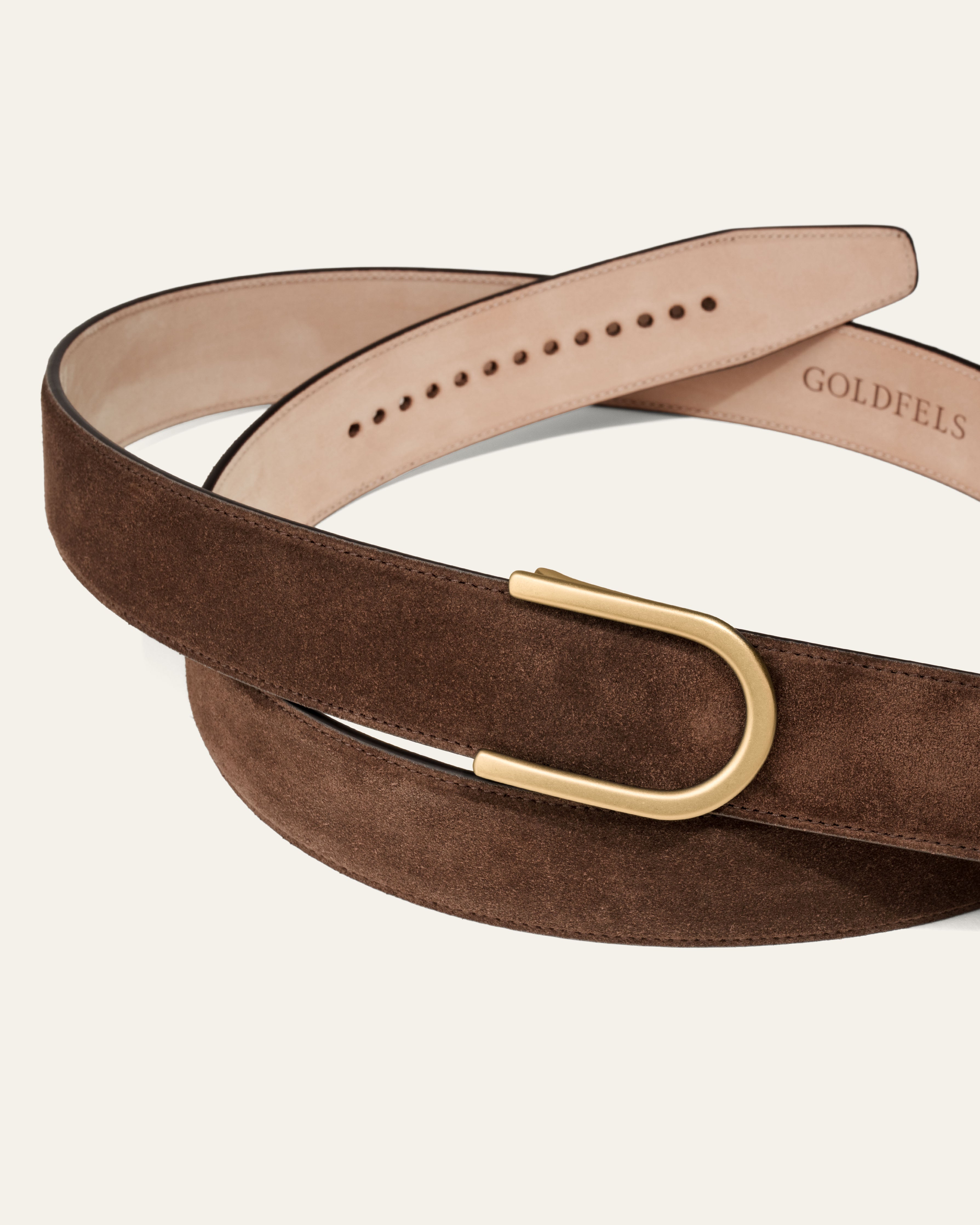 Model 4 Gold Matt – Brown Suede