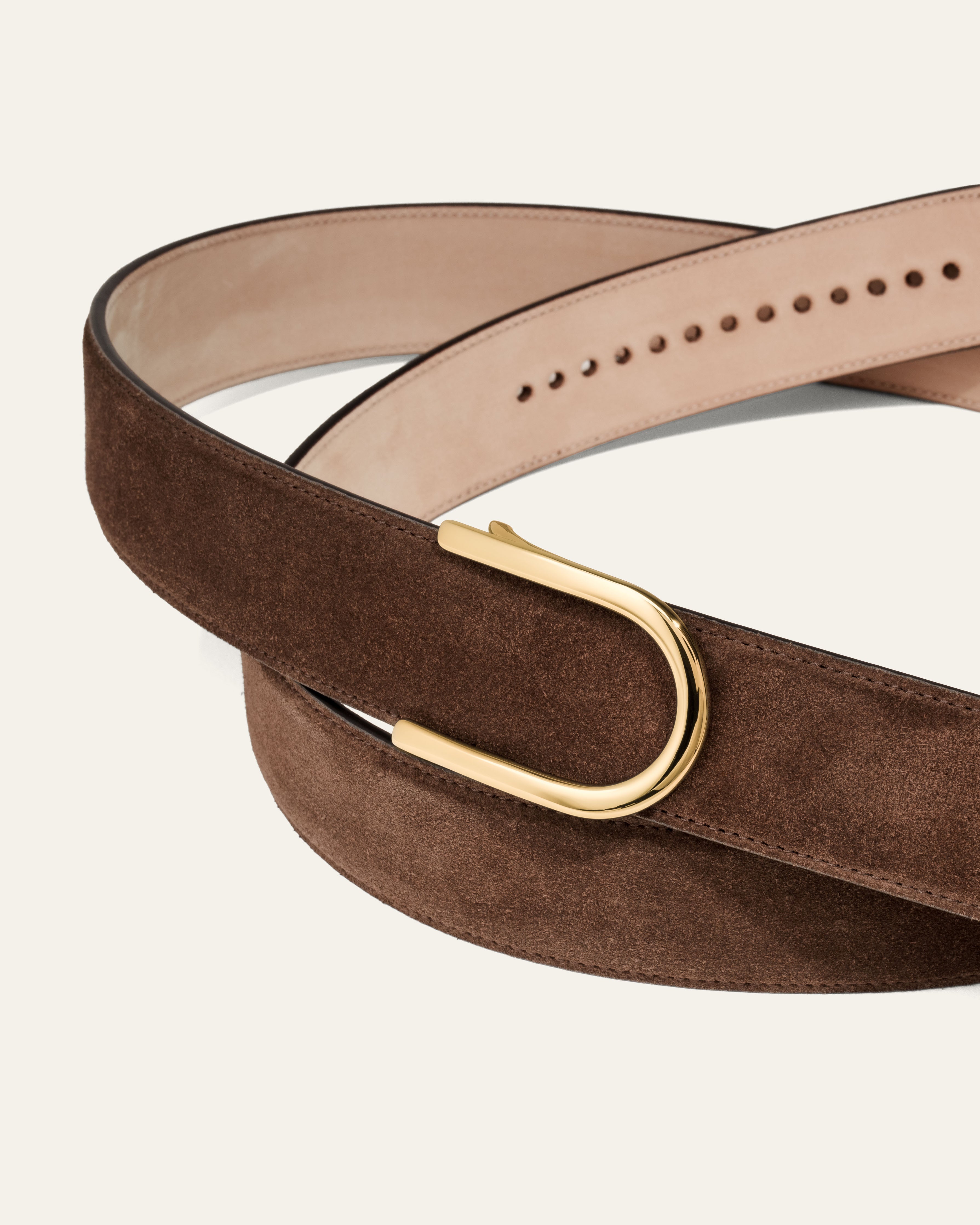 Model 4 Gold – Brown Suede